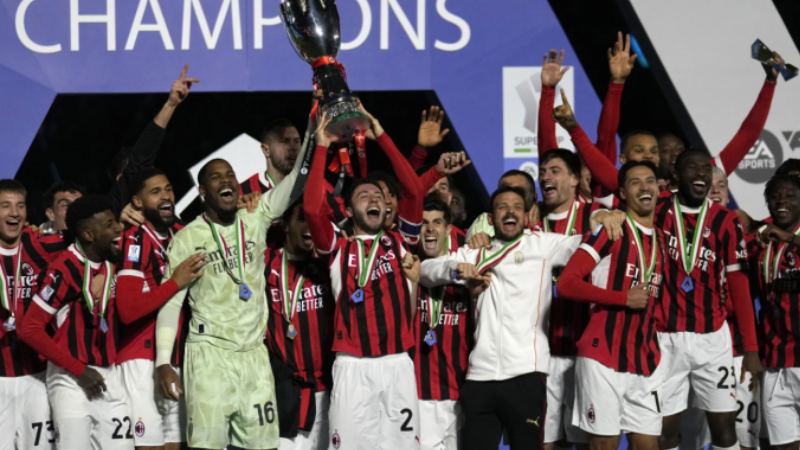 AC Milan thắng ngược Inter Milan, đoạt Siêu Cup Italy đầy kịch tính